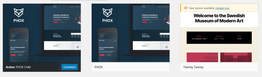 Phox Child Theme - Phox Documentation