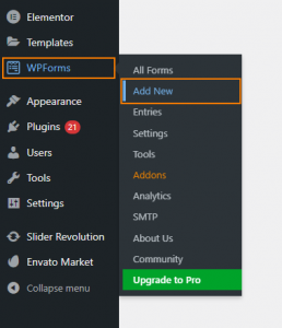 How To Use WPForms With Domain Widget - Phox Documentation