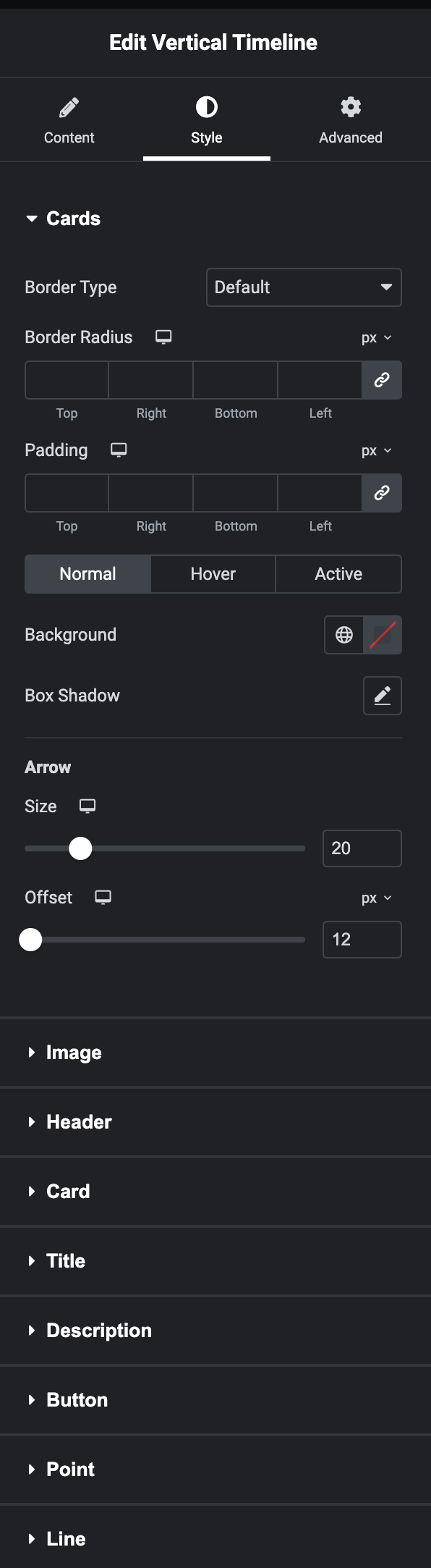 Vertical Timeline Widget - Phox Documentation